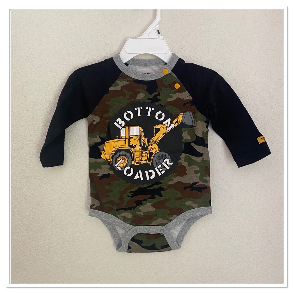 CAT Caterpillar Baby Camouflage Onesie